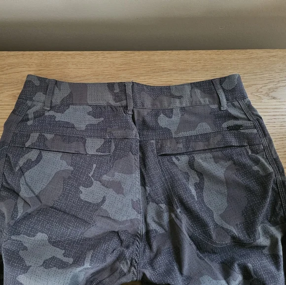 prAna Sky Canyon Jogger Pants Women’s 8 Gray Camo Zip Pockets Hiking - Picture 7 of 16